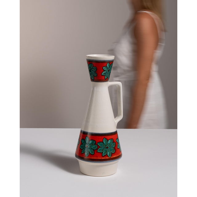 Ceramic Mid 20th Century Germany White Ceramic Jar For Sale - Image 7 of 15