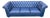 Chesterfield 3-Seater Sofa in Blue Leather For Sale
