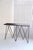 Giraffe Console Table with Natural Linoleum Top in Black by &New For Sale - Image 4 of 7