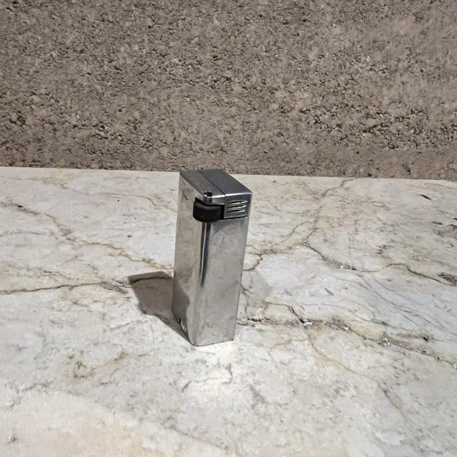 1940s Art Deco Cigarette Lighter Aluminum Block Lift Arm For Sale - Image 9 of 12