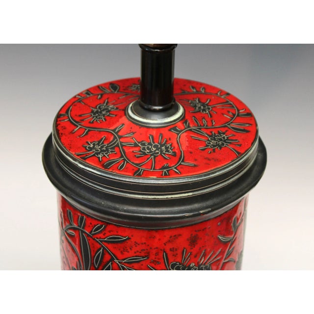 1960s Bagni for Raymor Large Italian Pottery Apothecary Jar Lamp For Sale - Image 5 of 11