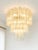 Mid-Century Modern Scenographic Italian Hand-Made Flush Mount With Old-Crystal “Tronchi” Murano Glass For Sale - Image 3 of 7