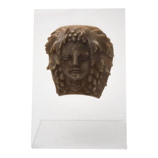 VIntage Italian Bacchus Head Decorative Wax For Sale