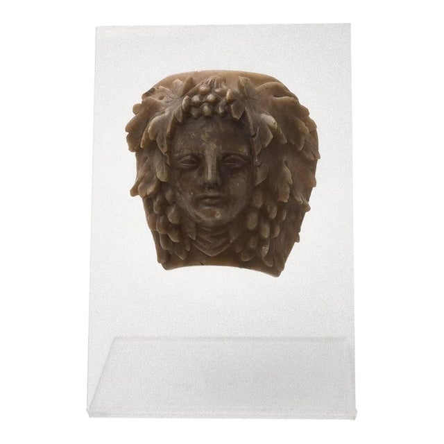 VIntage Italian Bacchus Head Decorative Wax For Sale