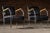 Mid-Century Modern 1940s Pair of Art Deco Barber Shop Armchairs in Black For Sale - Image 3 of 10