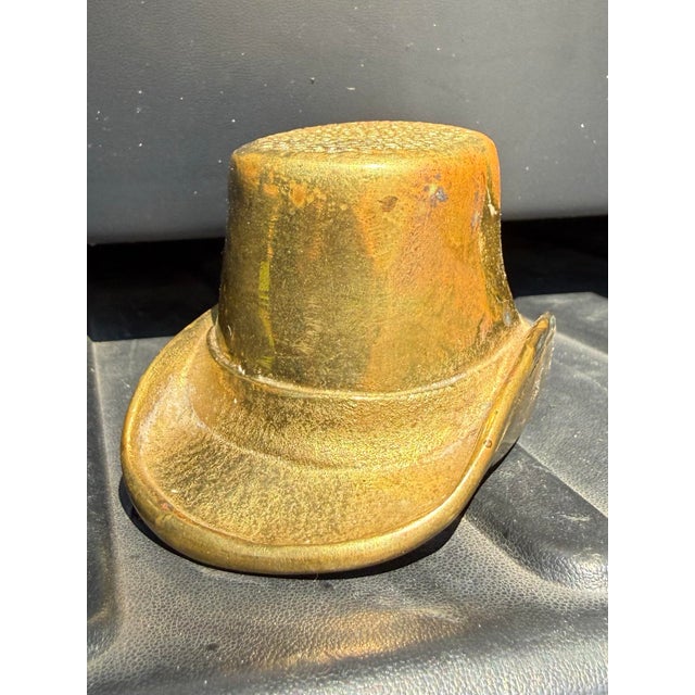 Brass Brass Hat Match Holder and Striker For Sale - Image 8 of 9