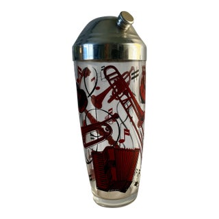 Mid-Century Musical Instruments Cocktail Shaker For Sale
