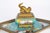 Gilded Bronze and Enameled Earthenware Inkstand For Sale - Image 3 of 10