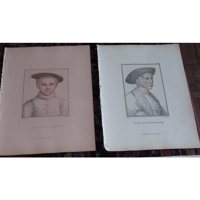 Early 19th Century Antique Early 19th C. Hans Holbein Engraved Portraits of the Court of Henry VIII - Set of 12 For Sale - Image 5 of 9