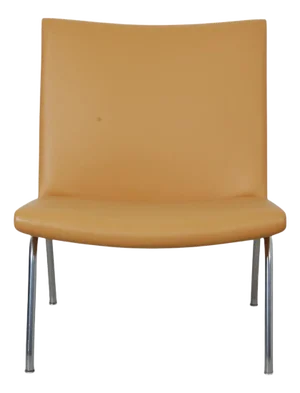 AP-40 Chair in Natural Colored Leather by Hans Wegner, 1980s