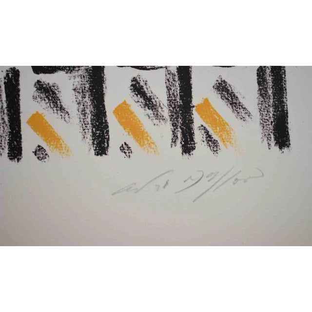 Abstract 1960s Andre Masson La Couronmeny Au Nu Bleu Print, Framed For Sale - Image 3 of 4