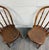 Farmhouse Antique Rustic Farmhouse Windsor Hoop Back Bow Back Spindle Dining Chairs - Pair For Sale - Image 3 of 10