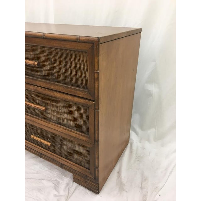 MidCentury Hollywood Regency Faux Bamboo Dresser Chest Chairish