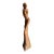 1980s Wood Carved Sculpture of Nude Woman For Sale