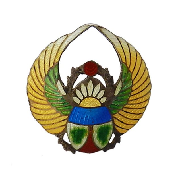 1920s Art Deco Brooch in Sterling Silver and Enamel by Charles Horner, 1920s For Sale - Image 5 of 5