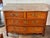 18th century French Louis XV walnut commode with a serpentine front of two short drawers over two long drawers, each set...