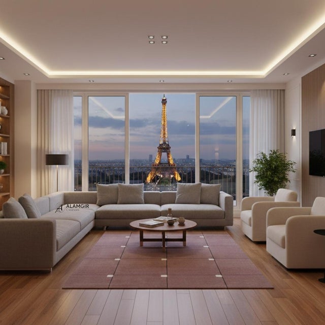 This elegant hand-tufted wool rug features a soft light burgundy field highlighted by a refined grid pattern and subtle...