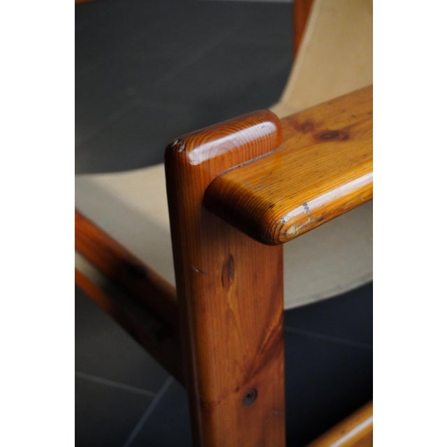 Pine and Fabric Armchairs in the style of Afra and Tobia Scarpa, 1970s, Set of 2 For Sale - Image 15 of 18