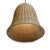 Contemporary Raw Wicker Bell Pendant Light Medium For Sale - Image 3 of 7