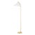 Mitzi Aisa 1-Light Floor Lamp, Aged Brass For Sale