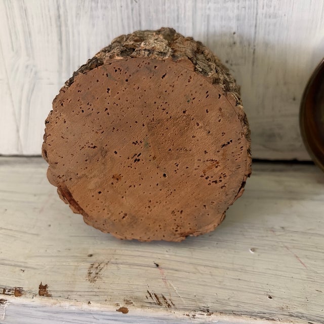 Vintage Brass and Tree Bark Lizard Basket For Sale In Houston - Image 6 of 6