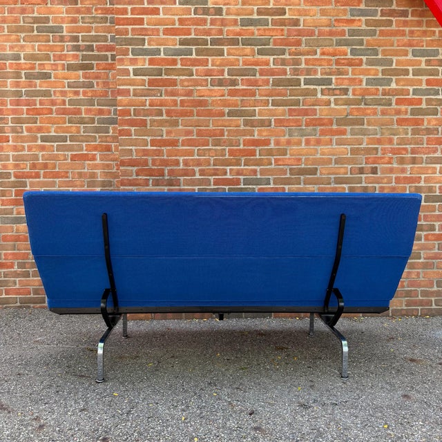 Herman Miller Eames Compact Sofa in Cobalt Blue, 2006 For Sale - Image 11 of 12