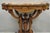 Antique Eastlake Victorian Carved Walnut Marble Top Parlor Lamp Side Table For Sale - Image 4 of 14