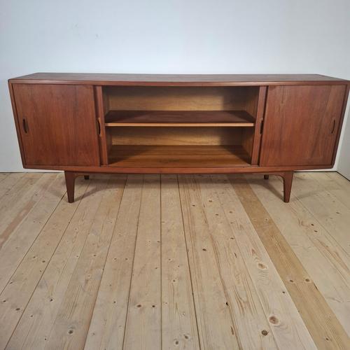 h.p. Hansen Teak Sideboard Danish Mid-Century Credenza 1960s For Sale - Image 9 of 10