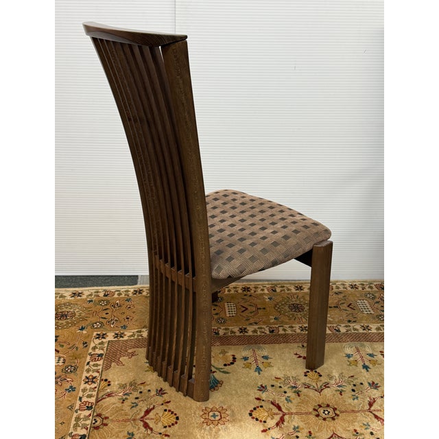 Brown Pietro Costantini Vintage Italian Modern High-Back Dining Chairs, Set of Six For Sale - Image 8 of 12