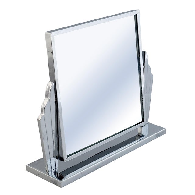 Art Deco Art Deco Dressing Table Mirror or Vanity Mirror From France For Sale - Image 3 of 9