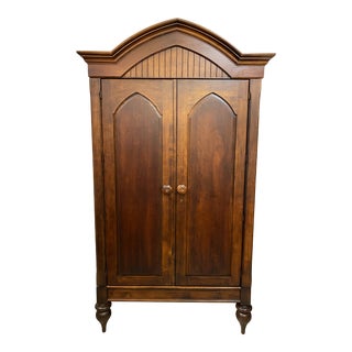 Romweber Wood Arched Media Cabinet] For Sale