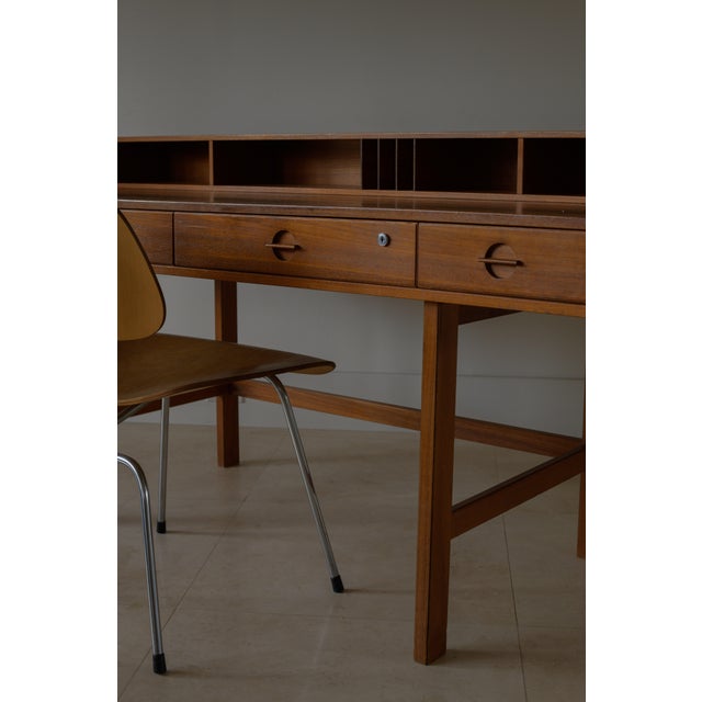 1950s Peter Løvig Nielsen Partners Flip Top Desk by Løvig, Denmark For Sale In Palm Springs - Image 6 of 10