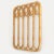 Boho Chic 1960s Italian Bamboo and Rattan Wall Rack For Sale - Image 3 of 9