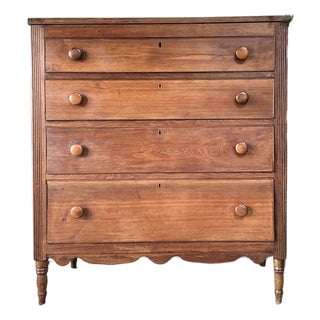 Federal Antique 4 Drawer Dresser For Sale