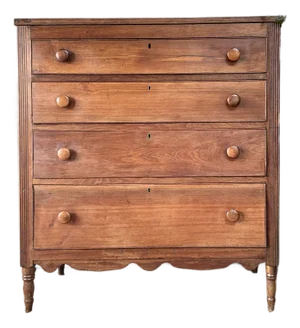 Federal Antique 4 Drawer Dresser