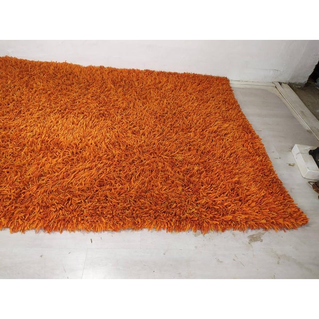 Red Vintage Wool Rug, 1970s For Sale - Image 8 of 18