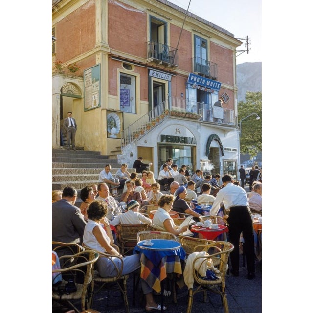 Capri Café Afternoon by Toni Frissell Diners sit at an alfresco café in Capri, 1959. (Photo by Toni Frissell) 16x12"...