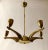 French Brass Chandelier, 1950s For Sale - Image 9 of 12