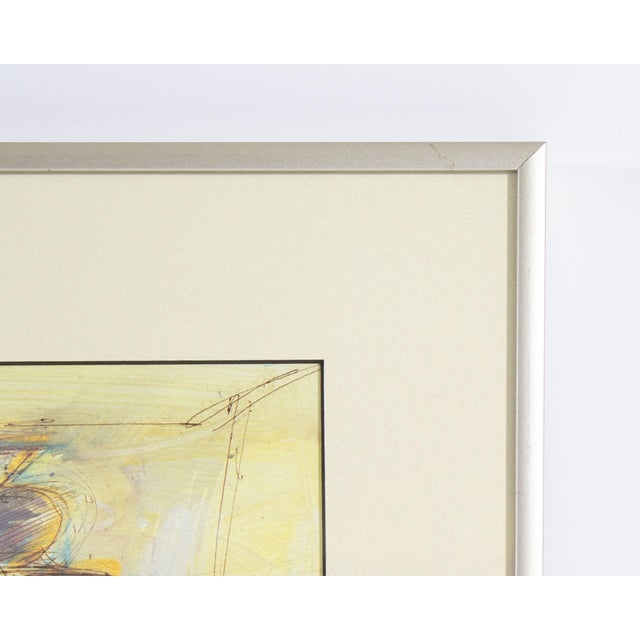 Mixed Media Drawing of a Pianist by John For Sale - Image 4 of 6