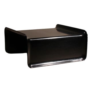 Black Fiberglass Coffee Table from Rosenthal, Germany, 1970s For Sale