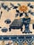 Navy Blue 1940s Chinese Art Deco Rug With Scholar’s Objects Motif 2'4" X 4'5" For Sale - Image 8 of 12