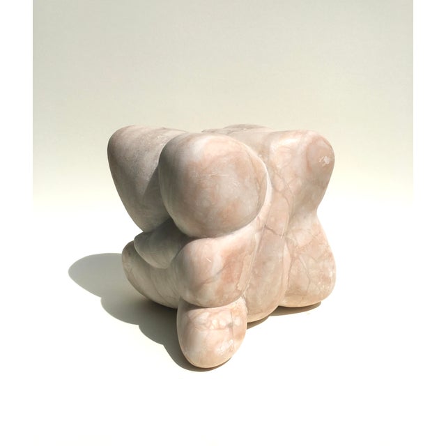 Mid 20th Century Abstract Pink Marble Sculpture For Sale In Boston - Image 6 of 6