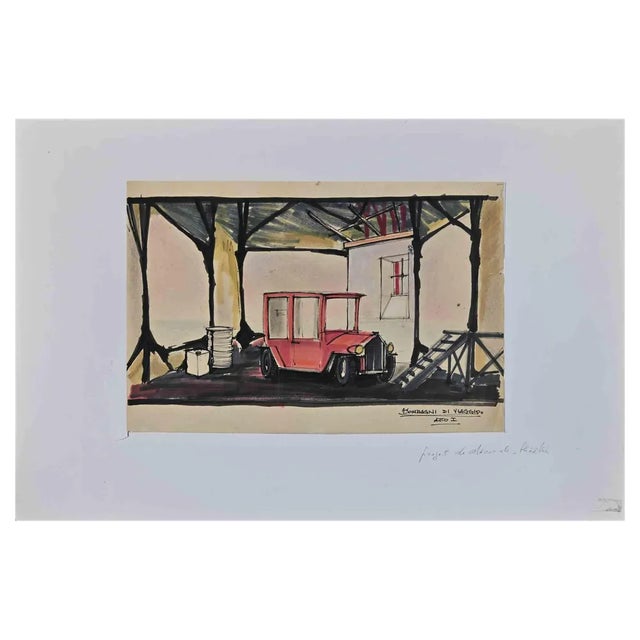 Unknown, Travel Companions, Original Drawing, 1925 For Sale