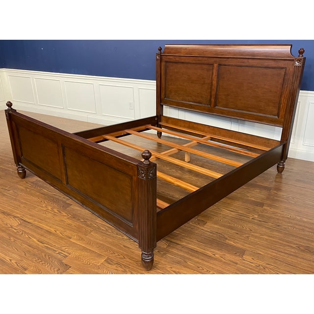 Louis XVI King Size Bed by Leighton Hall - Showroom Sample For Sale In Atlanta - Image 6 of 7