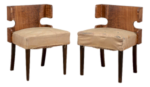 Art Deco Armchairs, Italy, 1920s, Set of 2