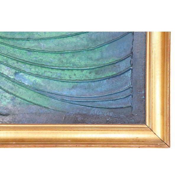 1960s 1960's Abstract Acrylic on Board by Eugene Winters For Sale - Image 5 of 17