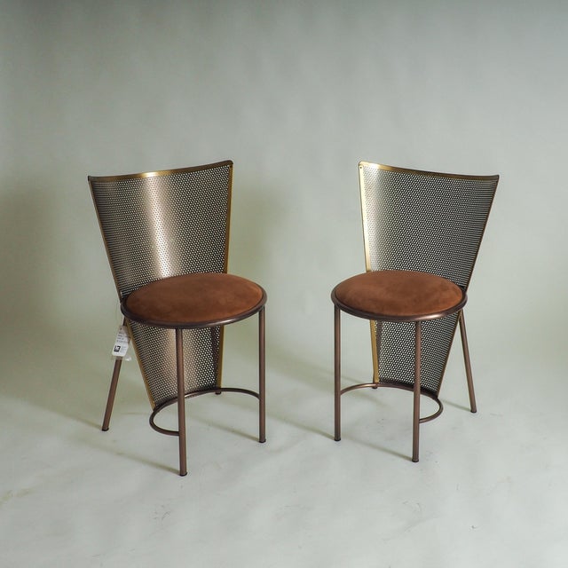Vintage Sevilla Expo 92 Chairs by Frans Van Praet for Belgochrom, 1992, Set of 2 For Sale - Image 12 of 15