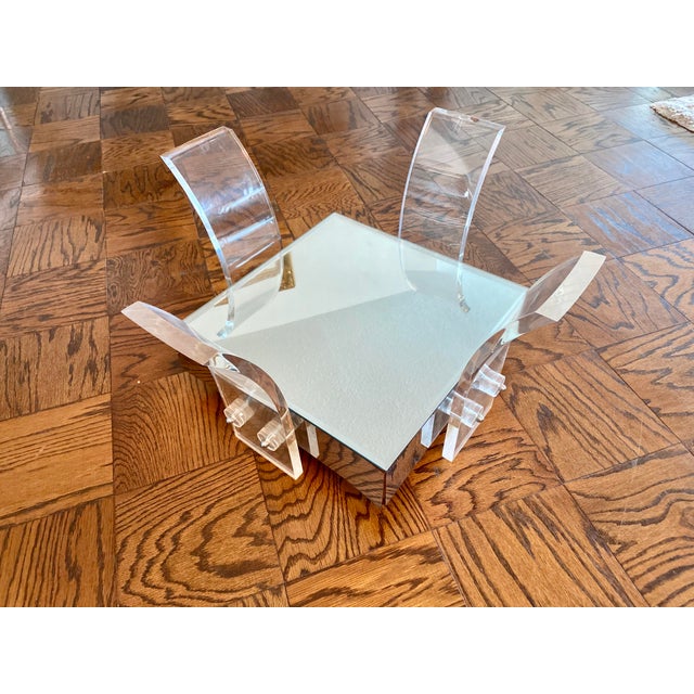 Mid Century Modern Lucite Coffee Table Base Chairish