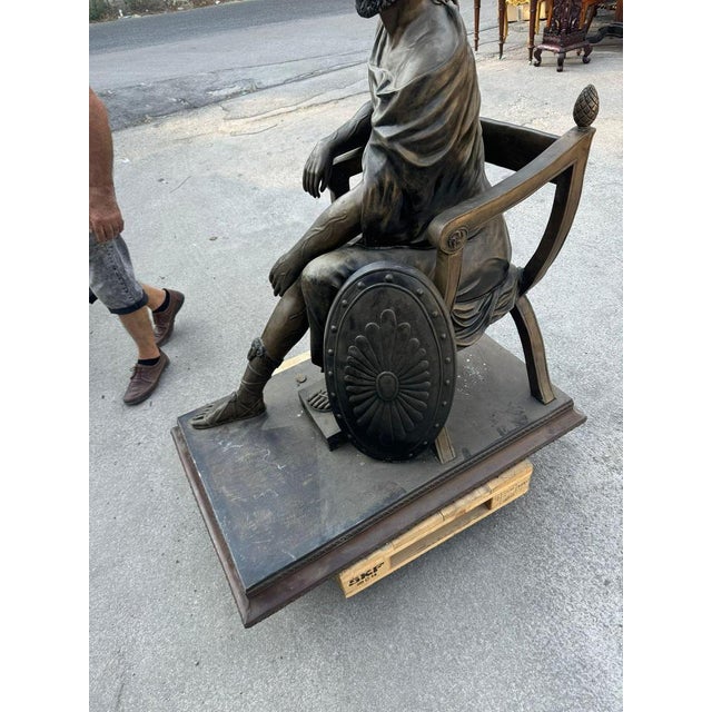 Bronze Roman Sculpture, 1950s For Sale - Image 3 of 12