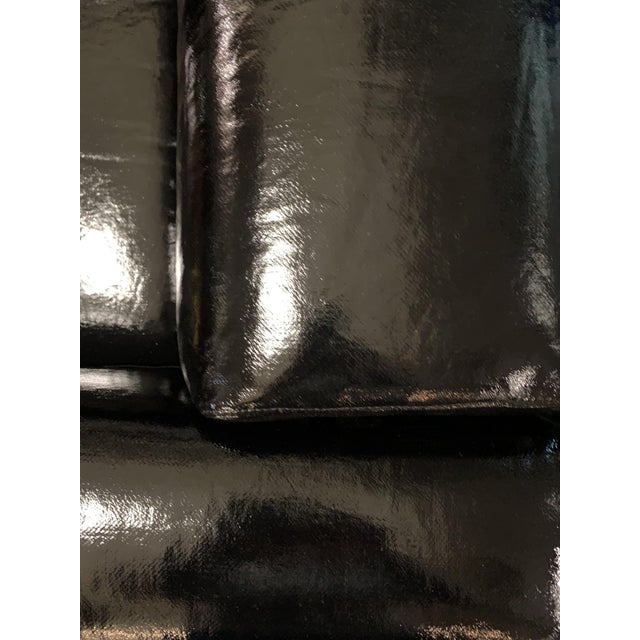 Black Italian Club Chairs in Black Vinyl and Steel by Luigi Caccia Dominioni for Azucena, 1960s, Set of 2 For Sale - Image 8 of 13